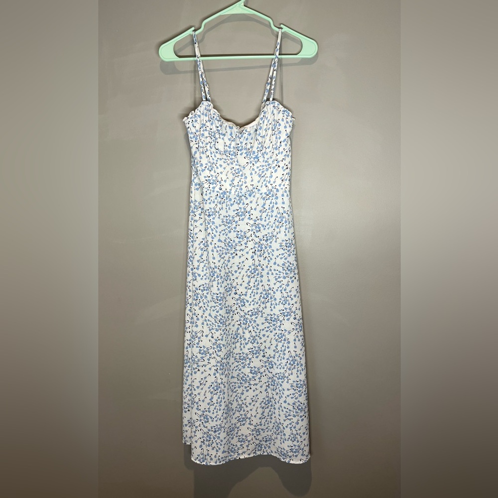 Speechless Blue and White Floral Dress